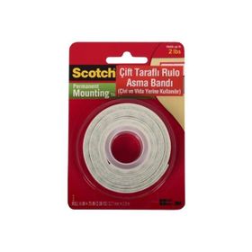 Scotch 110 Köpük Bant Çift Taraflı 12.7 mm 1.9 m Yapışkan Bant