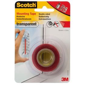 Scotch 19 mm 1.5 m Şeffaf Montaj Bandı