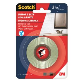 Scotch 19 mm 1.5 mt Banyo Ayna Montaj Bandı