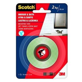 Scotch 19 mm 1.5 mt Banyo Ayna Montaj Bandı