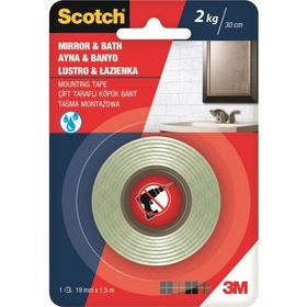 Scotch 19 mm 5 mt Banyo Ayna Montaj Bandı