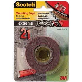 Scotch 40021915 19 mm 1.5 m Extra Güçlü Montaj Bandı
