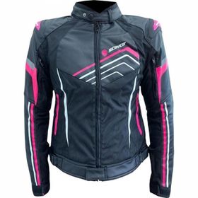 Scoyco JK153W Yazlik Fileli Siyah Pembe Kadin Motosiklet Montu