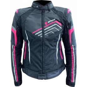 Scoyco JK153W Yazlik Fileli Siyah Pembe Kadin Motosiklet Montu