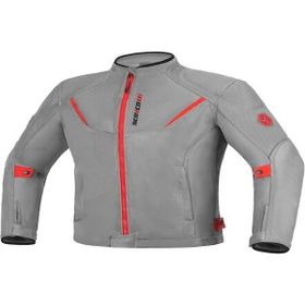 Scoyco JK194 Yazlık Fileli Gri Kırmızı Motosiklet Montu