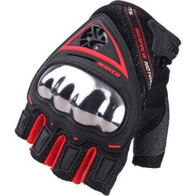 Scoyco MC44D Kırmızı Parmaksız Korumalı Eldiven