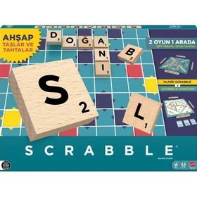Scrabble JLJ64 Orijinal Ahşap İkisi Bir Arada Türkçe