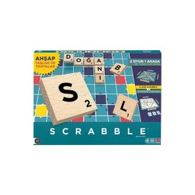Scrabble JLJ64 Orijinal Ahşap İkisi Bir Arada Türkçe