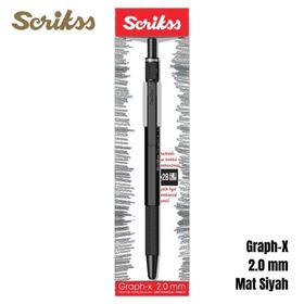 Scrikss 2 mm Siyah Graph-X Mat Versatil Kalem