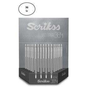 Scrikss 304 Siyah Beyaz Karışık 36'lı Tükenmez Kalem