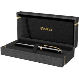 Scrikss 38 Kutulu Siyah Altın Roller Kalem