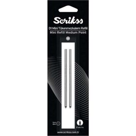 Scrikss 5742850 Refili Siyah D1 Mini 2'li Medium Tükenmez Kalem