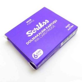Scrikss 6'lı Mor Dolma Kalem Kartuşu