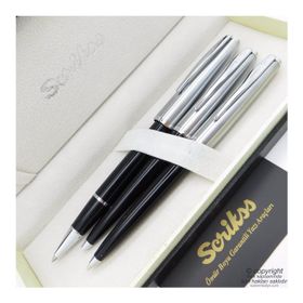 Scrikss 78 Metropolis Siyah Roller Tükenmez Versatil Kalem Seti
