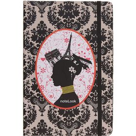 Scrikss A5 Çizgisiz Notelook Paris Siyah Kadife Defter