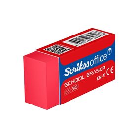 Scrikss ES-30 Kırmızı Okul Silgisi