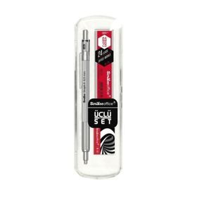 Scrikss Graph-x 0.5 mm Kurşuni Versatil Kalem 0.5 mm + Silgi 3'lü Set