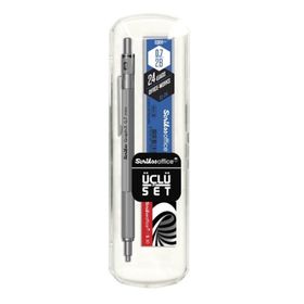 Scrikss Graph-x 3'lü Set Kurşuni 0.7mm Versatil Kalem