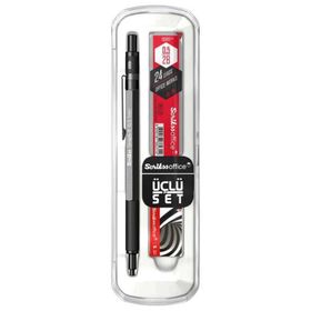 Scrikss Graph-X Antrasit 0.5 mm 3'lü Kalem Set