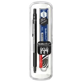 Scrikss Graph-X Antrasit 0.7 mm 3'lü Kalem Set