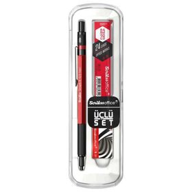 Scrikss Graph-X Kırmızı 0.5 mm 3'lü Kalem Set