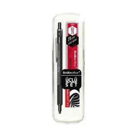 Scrikss Graph-X Metal 0.5 mm Mat Siyah Mekanik Kurşun Kalem