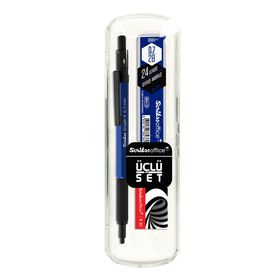 Scrikss Graph-X Metal 0.7 mm Mavi Versatil Kalem Seti