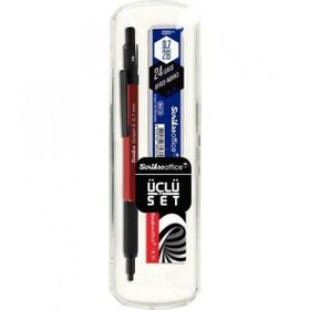 Scrikss Graph-X Metal 0,7 mm 3 lü Versatil Kalem Set