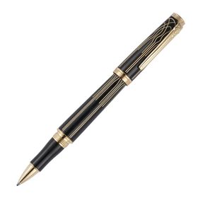 Scrikss Heritage Siyah Altın Roller Kalem