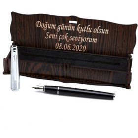 Scrikss İsme Özel Krom Özel Tasarım Kutulu Dolma Kalem