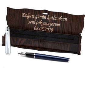 Scrikss İsme Özel Lacivert Gövdeli Dolma Kalem
