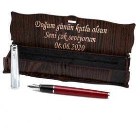 Scrikss İsme Özel Lacivert Gövdeli Dolma Kalem