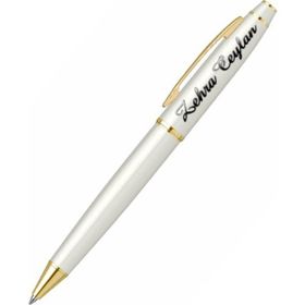 Scrikss İsme Özel Tükenmezkalem Noble 35 Beyaz Altın
