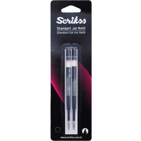 Scrikss Jumbo Jel Tükenmez Refil 2'li Blister Mavi
