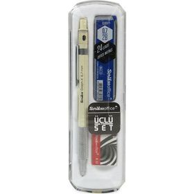 Scrikss SCR T00SCCC7GRX40A Metal (Siyah Renk) 0.7 mm Graph-X 3'lü Versatil Kalem Set