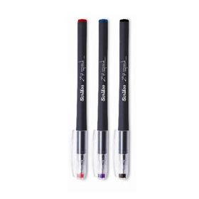 Scrikss Speed Gel 0.7 3'lü Siyah Mavi Kırmızı Tükenmez Kalem Set
