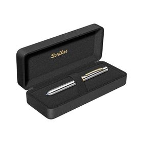 Scrikss Trio 93 Multifonksiyon Krom Altın Tükenmez Kalem
