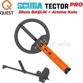 Scuba 20 cm Başlıklı Arama Kollu Tector Pro Su Altı Dedektörü ve Sahil Arama Dedektörü