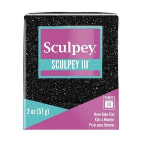 Sculpey 5796202 Siyah Glitter 57 gr Polimer Kil