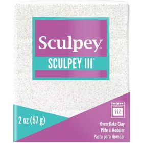 Sculpey Beyaz Glitter 57 gr III Polimer Kil