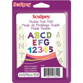 Sculpey Harf ve Numaralar Silikon Kalıp
