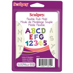 Sculpey Harf ve Numaralar Silikon Kalıp