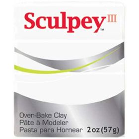 Sculpey III 001 White Polimer Kil