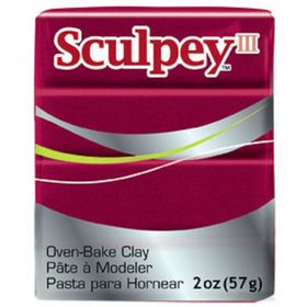 Sculpey III 1140 Deep Red Pearl Polimer Kil