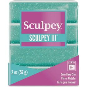 Sculpey III Turkuaz Glitter 57 gr Polimer Kil