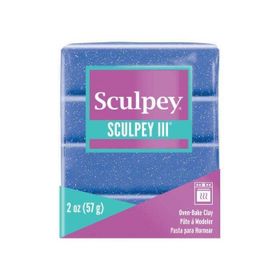 Sculpey Mavi Glitter 57 gr III Polimer Kil