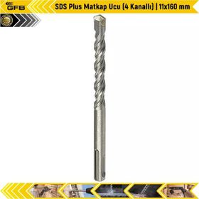 SDS Plus 4 Kanallı 11x160 mm Matkap Ucu