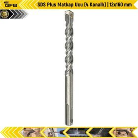 SDS Plus 4 Kanallı 12x160 mm Matkap Ucu