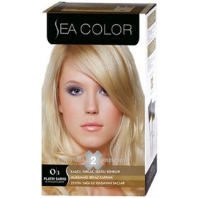 Sea Color 0.1 Platin Sarısı 2'li Saç Boyası