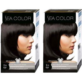 Sea Color 2 Adet 1/0 Siyah Saç Boyası